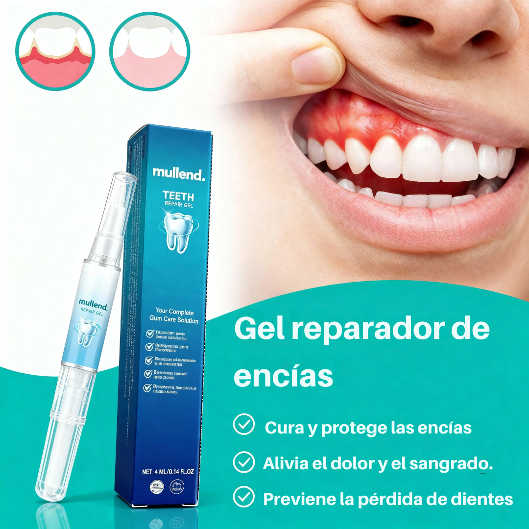 Gel reparador dental | Revitaliza las encías y blanquea los dientes desde la primera semana.