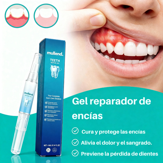 Gel reparador dental | Revitaliza las encías y blanquea los dientes desde la primera semana.